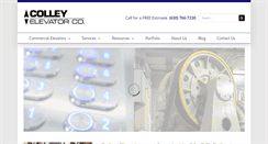 Desktop Screenshot of colleyelevator.com